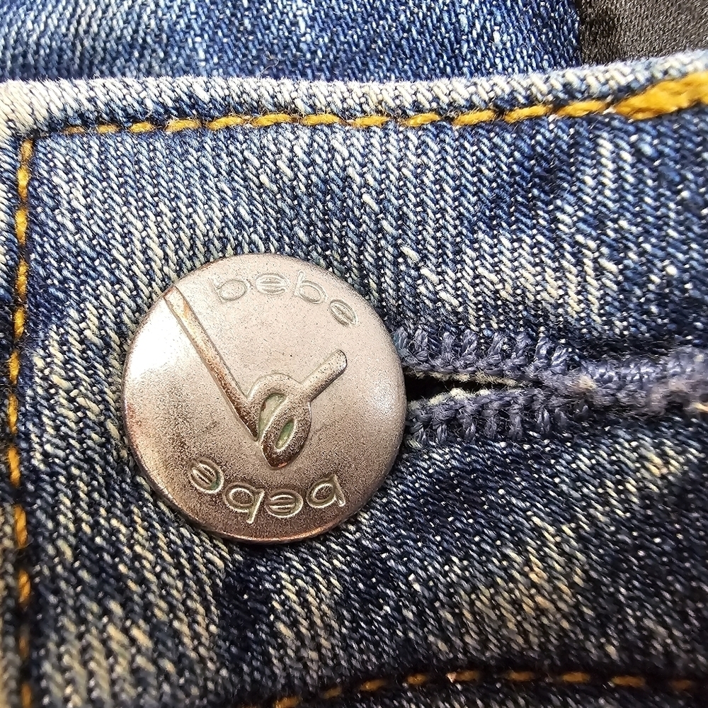 Bebe Jean Micro Mini - Picture 4 of 10